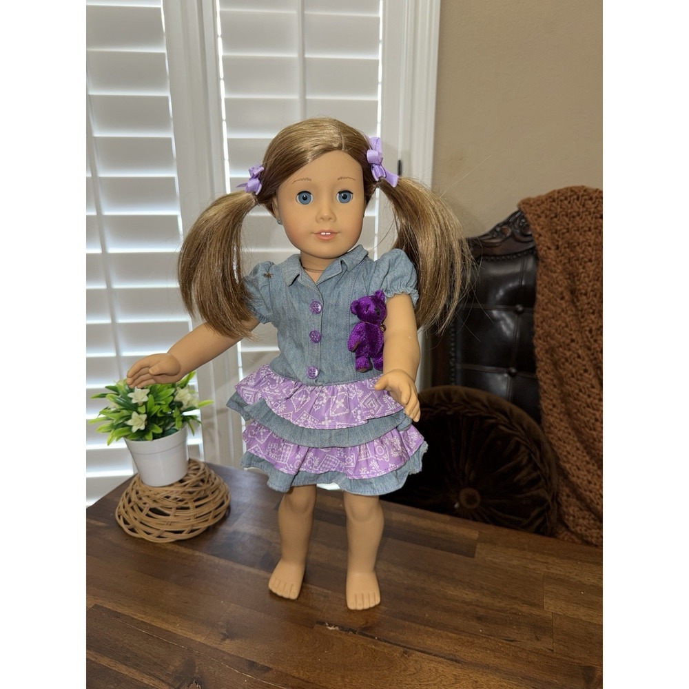 American Girl Doll TLM Red/brown Hair and Blue Eyes Just Like You